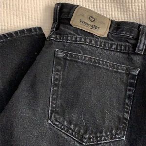 Vintage Denim black. Says size 30 but fits smaller